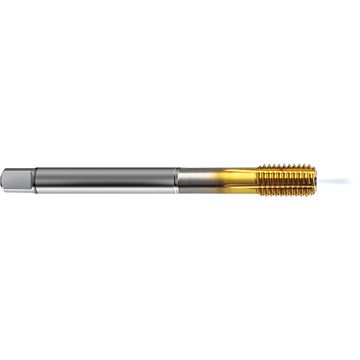 Fluteless machine taps for ISO metric threads