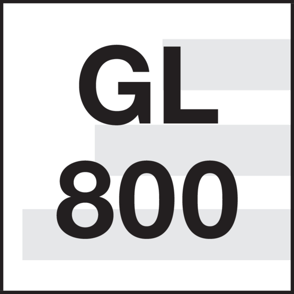 Cutting depth: GL 800